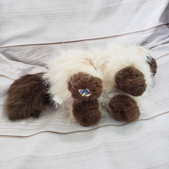 Ganz Webkinz Himalayan Fluffy Cat Plush Stuffed Toy 8 Inch HM165 No Code Tan - Picture 5 of 10